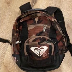 Roxy camoflouge camo mini backpack